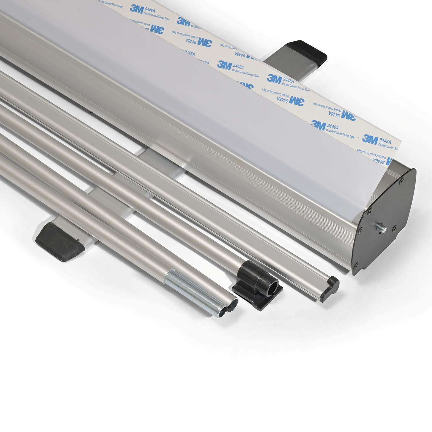 Support de bannière à enrouleur compact Metamark DS2